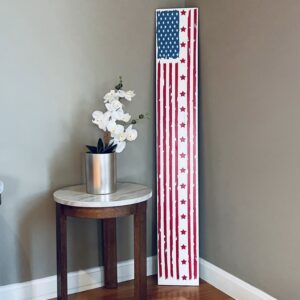 Red, White and blue porch sign. American flag porch sign.