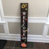 Welcome Fall Porch Sign with Sunflower. Weather resistant finish.