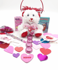 Valentine's Day Kids Prefilled White Bear Candy Crafts