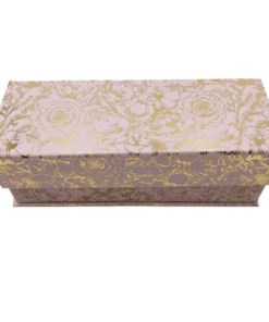 Mom Tumbler Gift Box. Pink and gold floral reusable box.