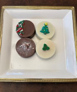 Christmas Chocolate Covered Oreos, Tree, Peppermint, Sprinkles
