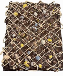 Easter Breakable Bunny Bark in Milk, White, and Dark Chocolate.